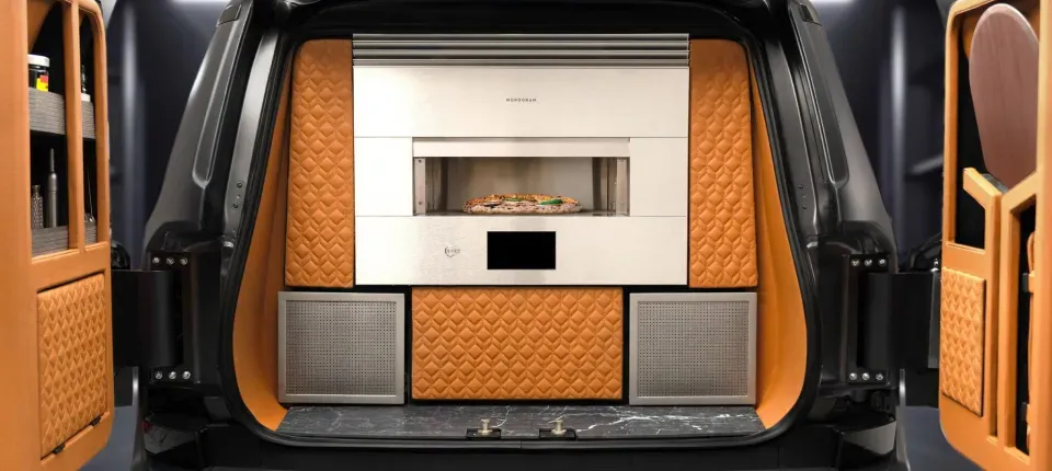 luxury monogram appliances built into the back of a lexus